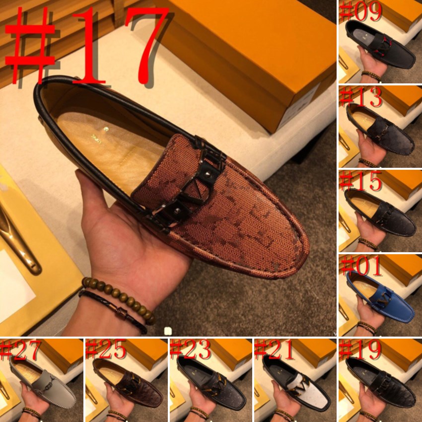 

81Model New Loafer for Men Suede Men's Shoes Casual Flats Mens Designer Loafers Luxury Moccasins Breathable Summer Driving Shoes, #28