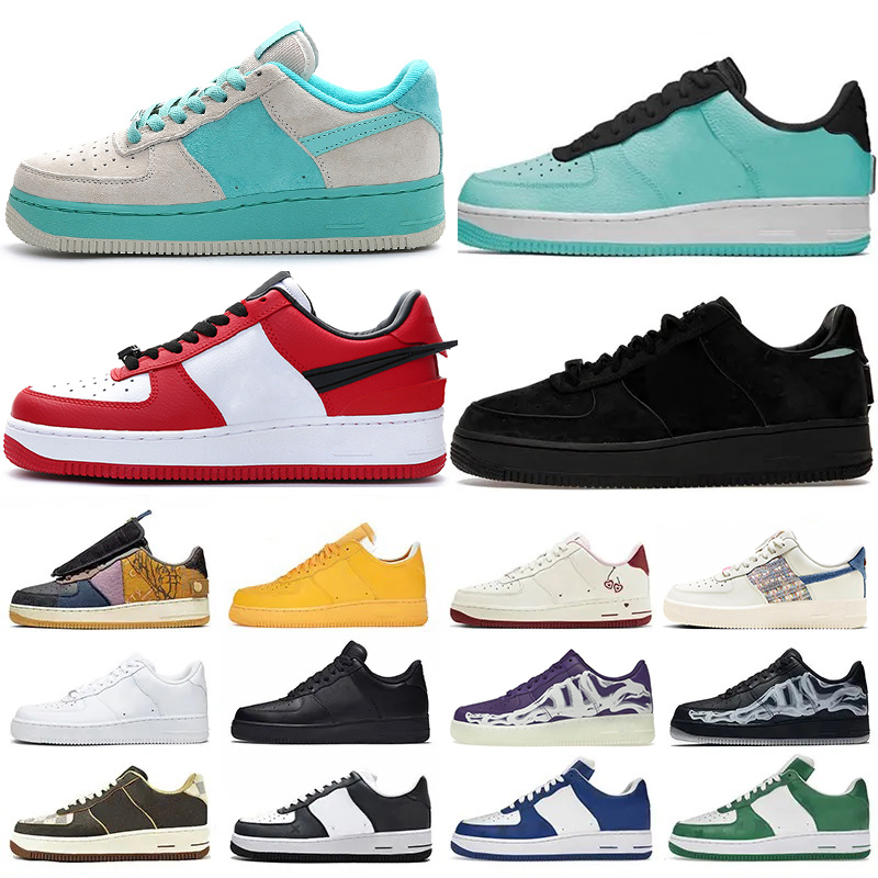 

designer 1 low running shoes men women Triple Black White Undefeated Total Orange Fossil Skeleton Halloween mens trainers outdoor platform sneaker sports sneakers, Color#4