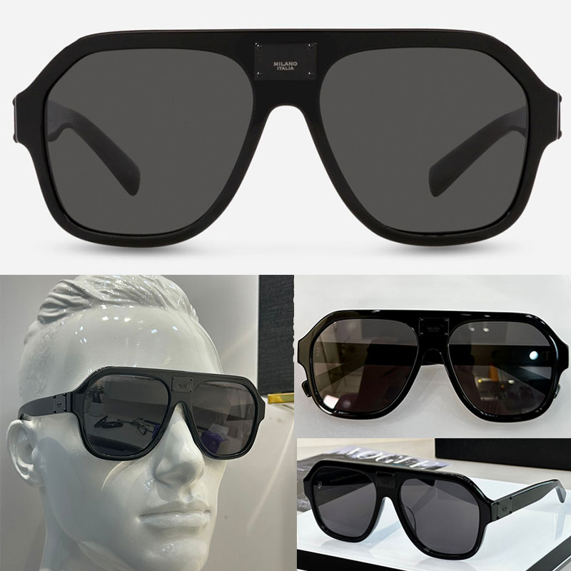 

Fashion Men Plaque sunglasses G4433 Mens Designer Square frame glasses Style Popular Summer sunglasses for men The middle metal segment has a letter logo
