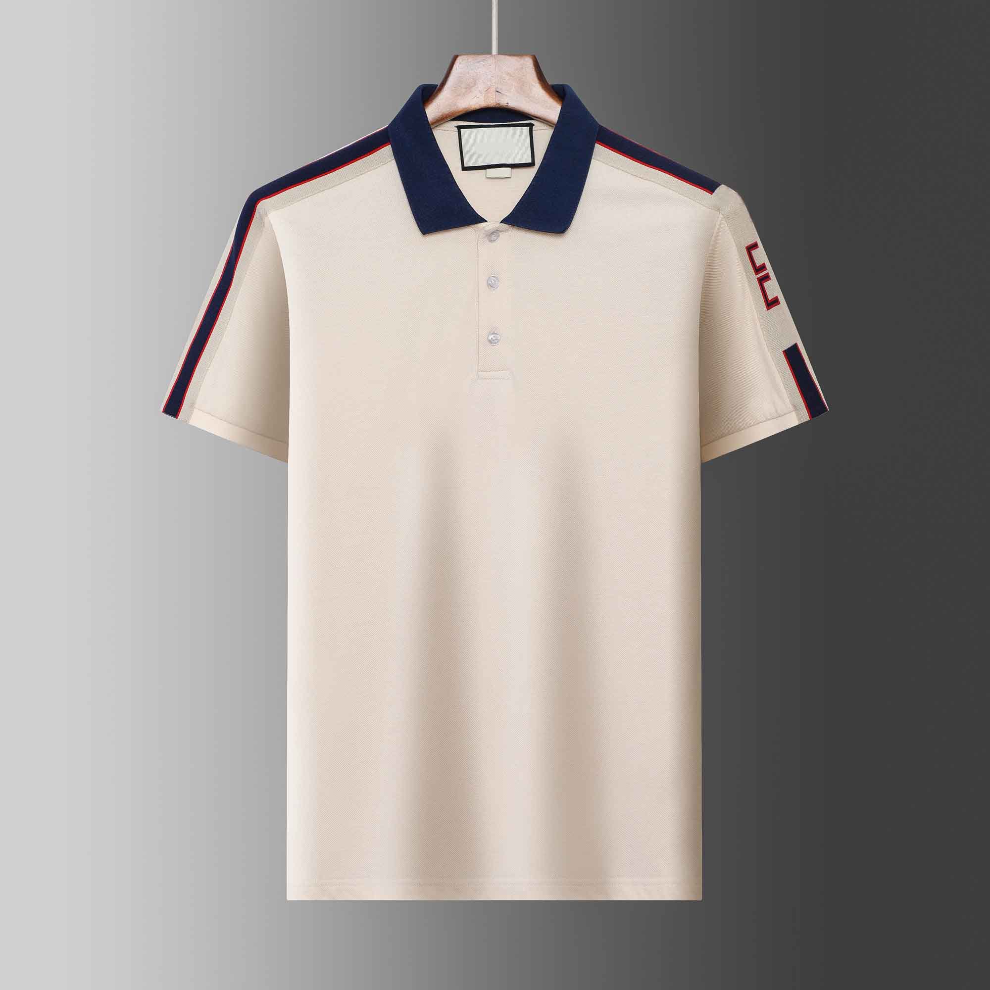 

Summer Brand Clothes Luxury Designer Polo Shirts Men's Casual Polo Fashion Snake Bee Print Embroidery T Shirt High Street Mens Polos M-XXXL, 16