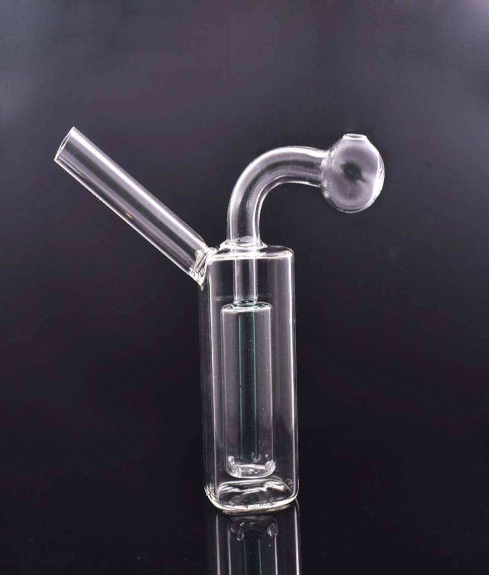 

Mini Glass Oil Burner Bong Hookah smoking Water Pipes inline matrix birdcage perc Thick Pyrex Clear Heady Recycler Dab Rig Hand Bo7900902