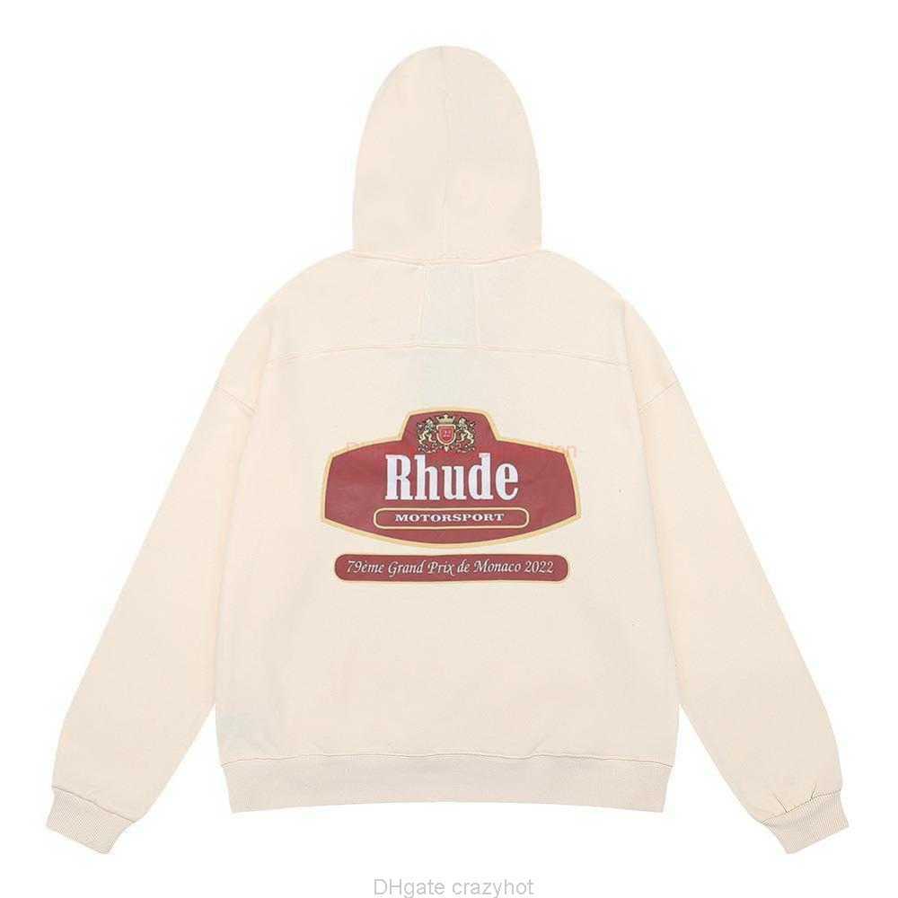

Designer Clothing Mens Sweatshirts Hoodies Autumn Winter New Fashion Rhude Letter Printing High Quality Cotton Terry Hoodie Sweater for Men Women Fashion Streetwe, Shipping fee