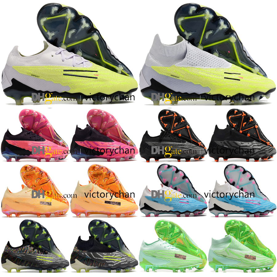 

Gift Bag Quality Mens Football Boots Phantom GX Elite FG Ghost Knit Soccer Cleats Outdoor Firm Ground Soft Leather Comfortable Trainers Football Shoes Size US 6.5-12, High 1