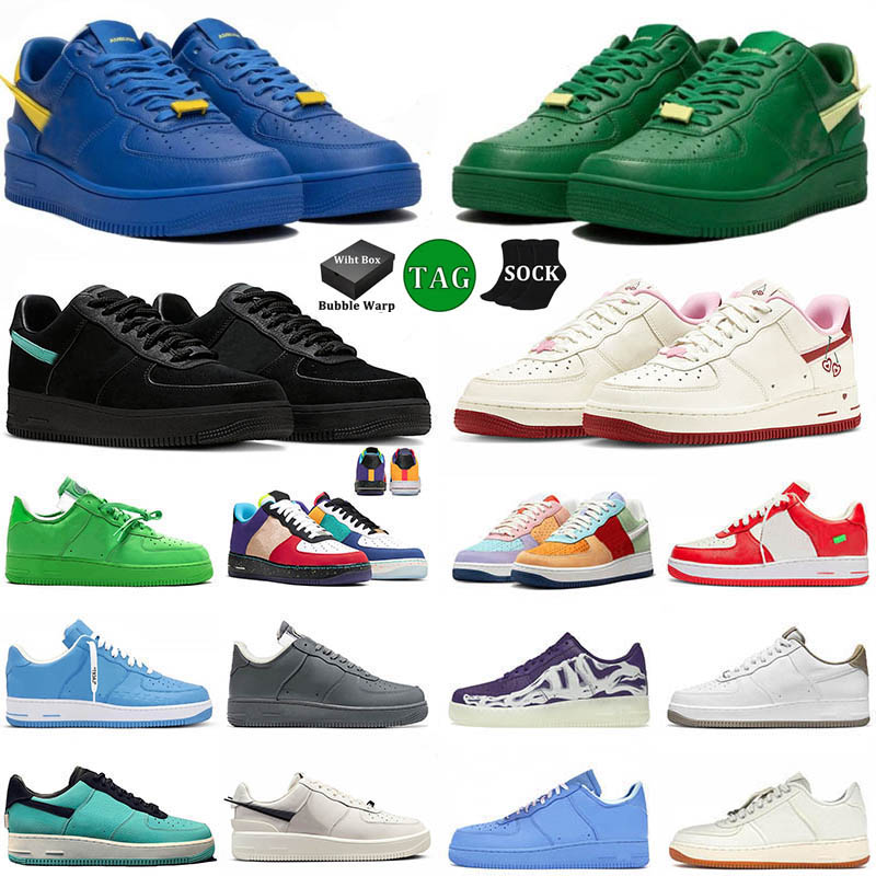 

With Box Triple White Low Running shoes Af 1 Platform Skate Tiffany x One AMBUSH x Phantom Panda Men Women Skeleton Trainers Dhgate Sneakers 36-45