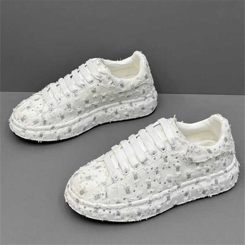 

New Fashion Men Embroidery Canvas glitter Loafers Mens Casual Oxford Shoes Wedding Groom Driving Homecoming Business Footwear, Black