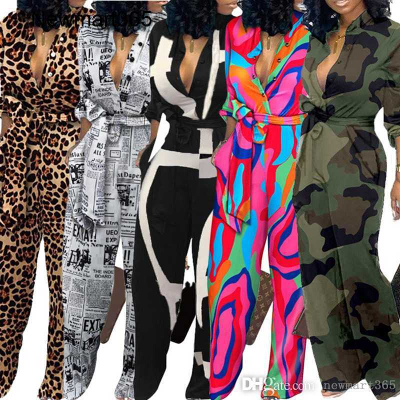 

Plus Size Xxxl Designer Bodysuits Womens Cardigan Leopard Printed Jumpsuits Sexy Bandage Body Clothes Woman Long Sleeve Pants Rompers, 3#leopard print