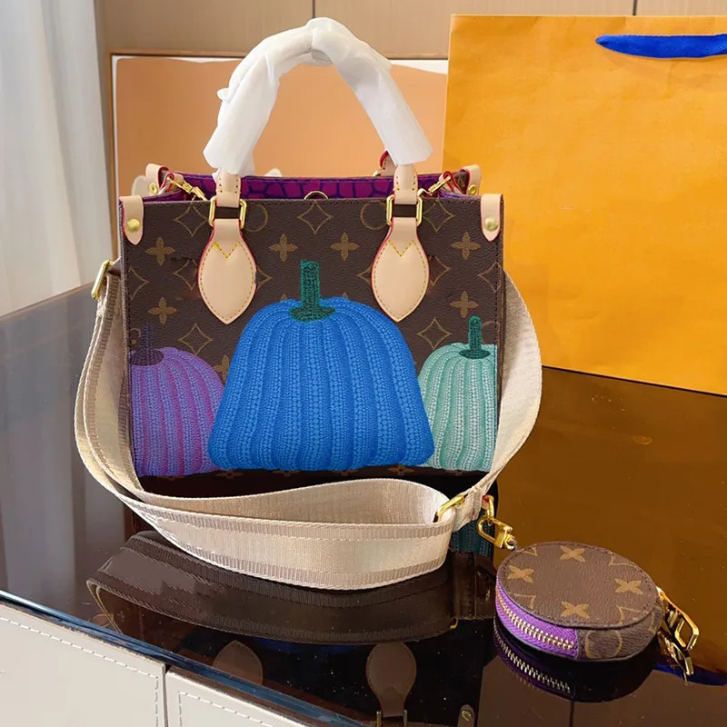 

Fashion Pumpkin Basket Bag Women's Genuine Leather Tote Luxury Women's shoulder bag Messenger Bags Designer bags, Box