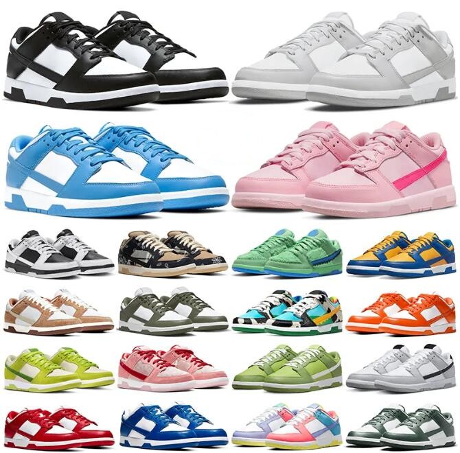 

New Designer Mens Dunke Low Women Skate Casual Shoes Chunky Grey GEORGETOWN Midas Atlas Lost UNC Coast Chicago Black White Laser Orange Trainers Sneakers, 035
