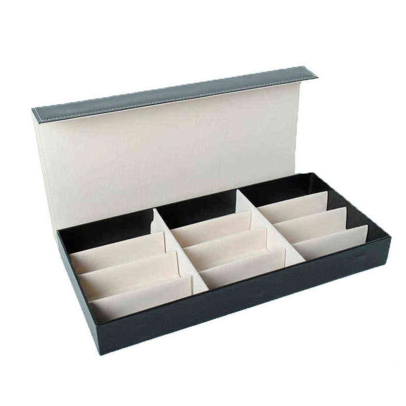 48x24x6cm 12 grid sunglasses storage box organizer glasses display case stand holder eyewear eyeglasses box sunglasses case h220505