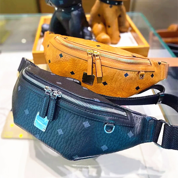 

Designer Genuine Leather MC Mens tote belt chest bag for Womens fanny pack waist bum bag fashion handbag shoulder crossbody bags Luxurys bumbag clutch bag top quality, Brown