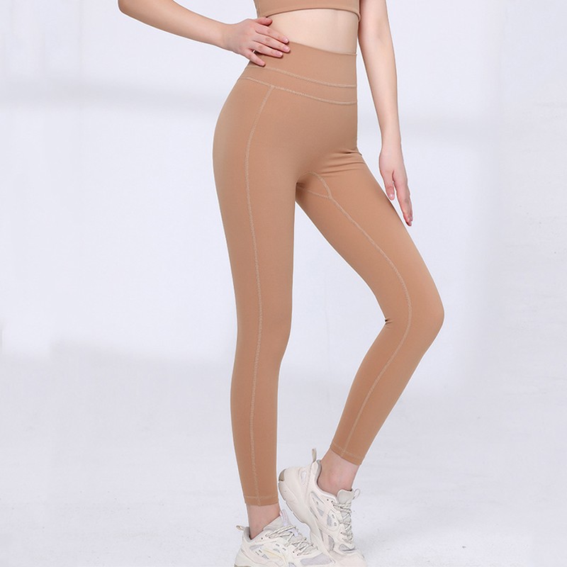 

alo Yoga pants women's style high waist buttock lifting outside wear running fitness pants peach buttock nude feeling high elastic sports leggings, 108