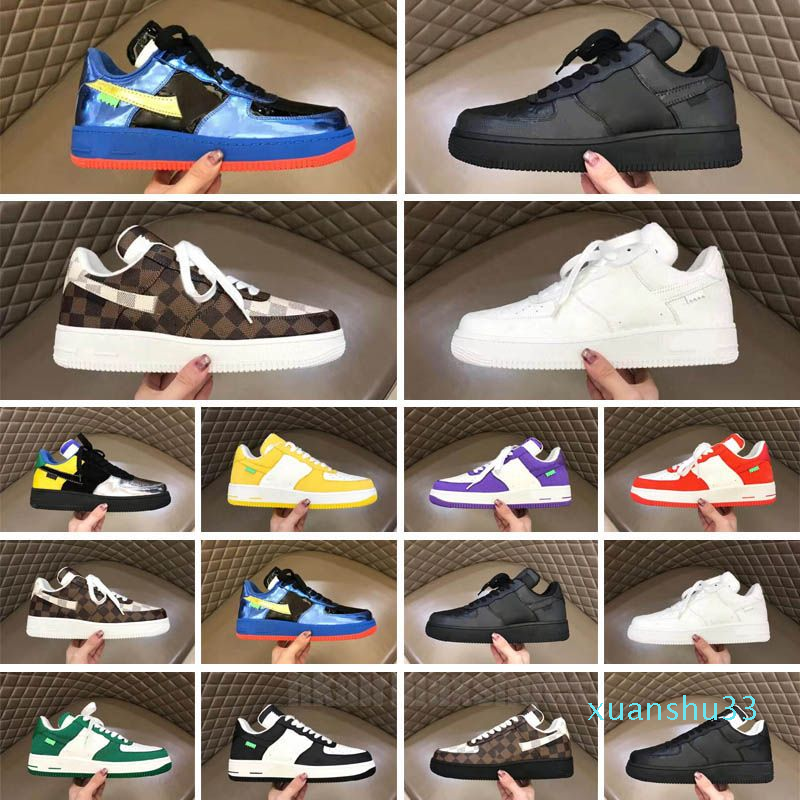 

top quality Casual Shoes Mens Womens men OG Sneakers Sail University Gold PRM Game Royal Cactus Mans Trainers Sports Low Skateboard One White Sneaker, Color 12