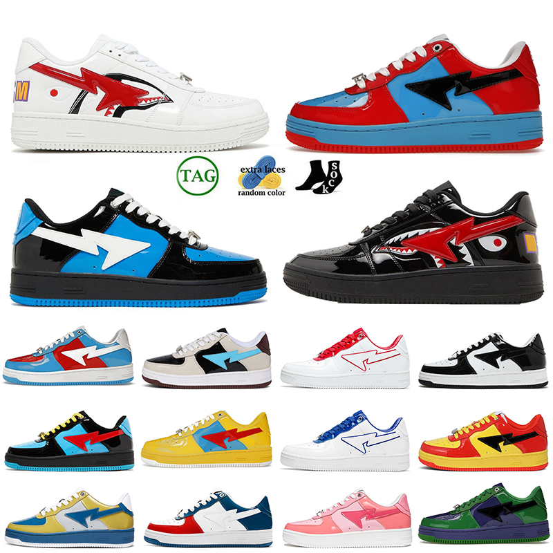 

STA SK8 Casual Shoes Platform Sneakers Designer stas sk8 Womens Mens ABC Camos Blue Color Camo Combo Pink Patent Leather Black Orange Grey Luxury Loafers Trainers, C41 m2 grey green 36-45