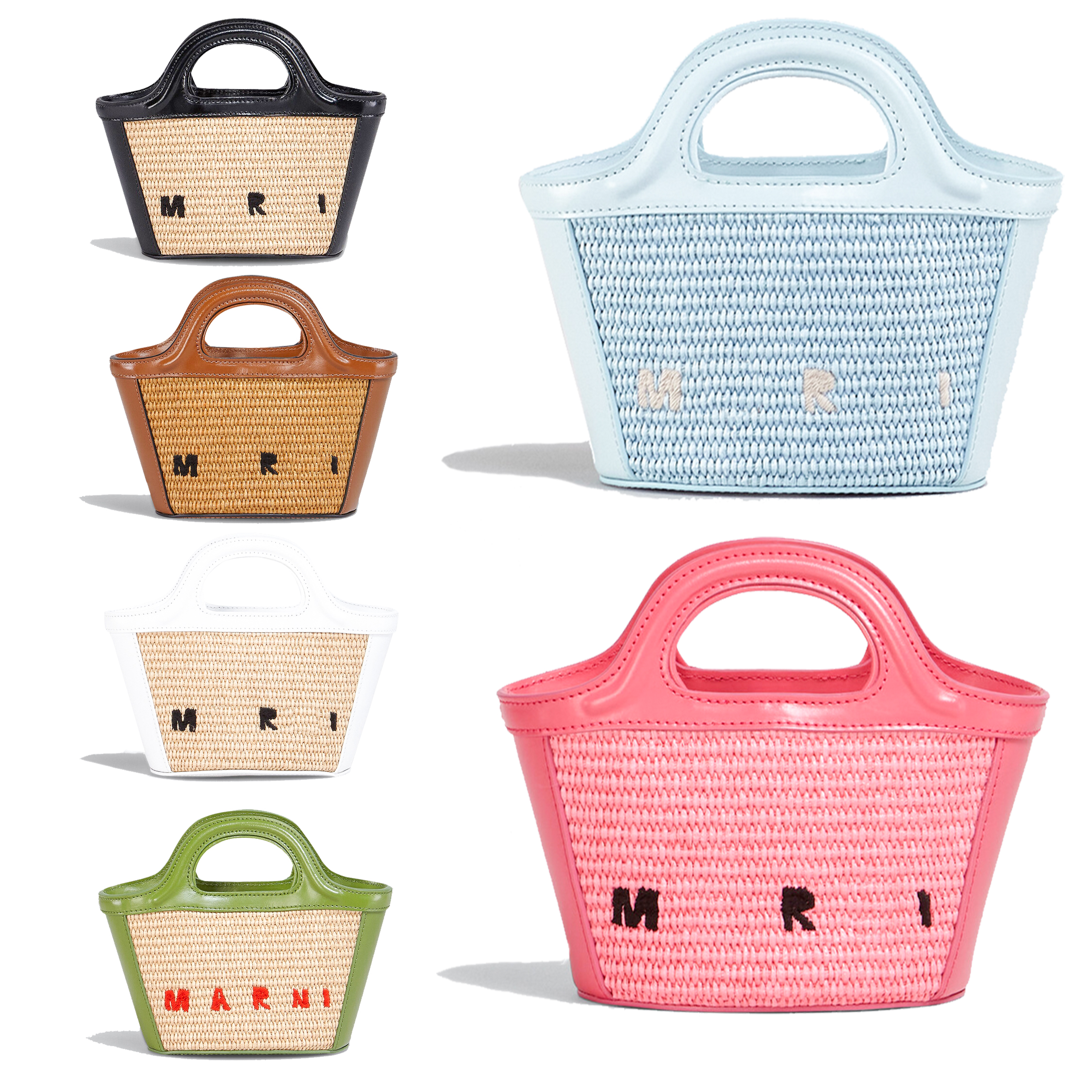 

luxury marn weave Straw Raffias Beach Bags Womens man Designer summer Shoulder tropicalia micro bag With strap Crossbody travel mini tote handbag clutch weekend bag, Brown