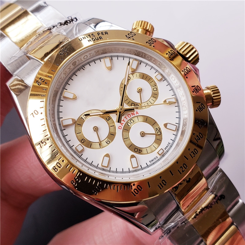 

Mens Women wristwatches Gold Full function Luxury Stainless steel Automatic Mechanical watch men Relogies for Gift Relojes Orologio Watches