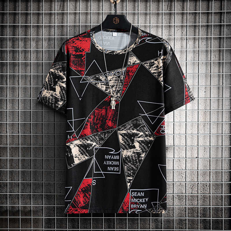 

2023 Spring And Autumn New Ice Silk Short Sleeve Men's Breathable Ice Cool T-shirt Plussense Top 6K24F, 2105 diamond blue