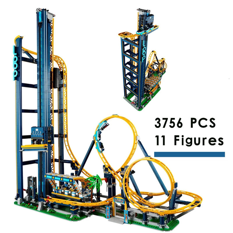 

Model Building Kits In Stock With Motor Loop Roller Coaster Compatible 10303 10261 Fairground Blocks Bricks Christmas Birthday Toy Gift 230529