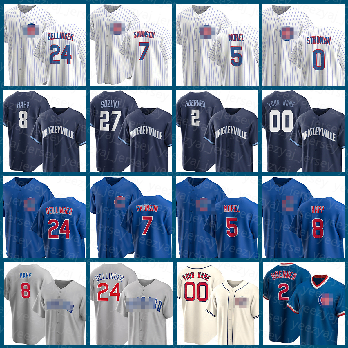 

Man Cubs Baseball Jersey Wear 24 Cody Bellinger 7 Dansby Swanson Chicago 5 Christopher Morel Ian Happ Marcus Stroman Justin Steele Kyle Hendricks Seiya Suzuki, Mens (xiaoxiong)