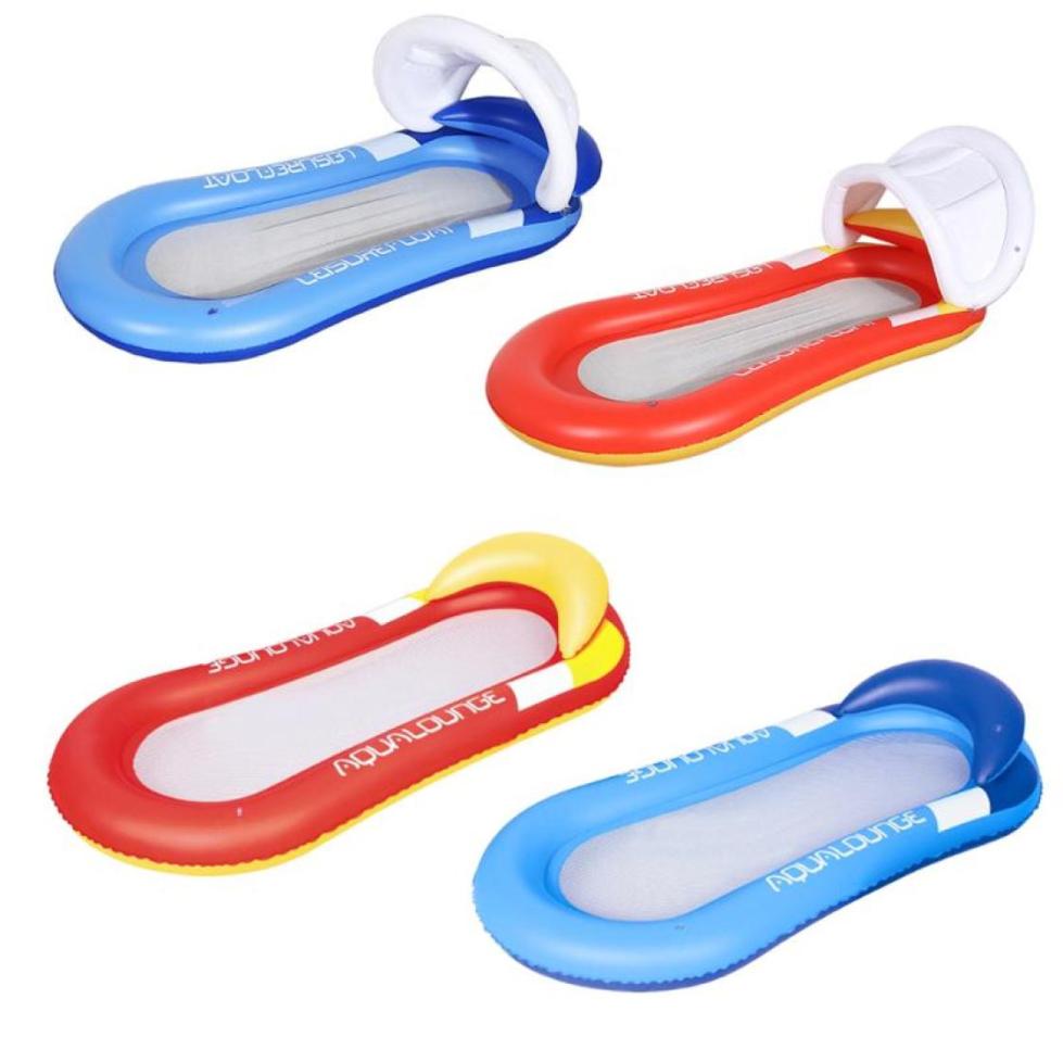 

Floating Bed Inflatable Pool Float 2 In 1 With Adjustable Backrest Creative Foldable Swimming Adults Floats Tubes7975039