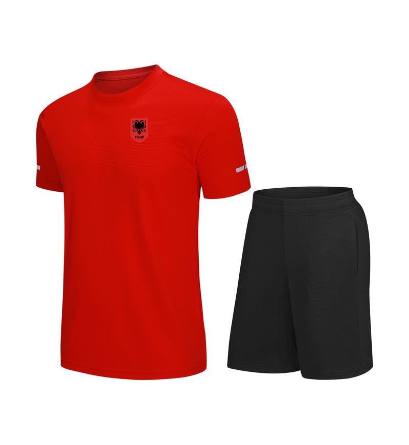 

Albania FC Mens children Football Training Tracksuits Jersey Fast-dry Short Sleeve Soccer Shirt Custom Logo Outdoor T Shirts, No 5