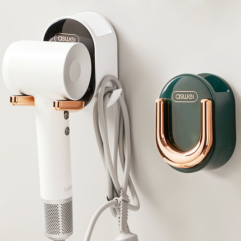 

Hair Dryers Wall Mounted Hair Dryer Holder Foldable Bathroom Organizer Storage Holder Home Hair Brush Storage Bracket Hair Dryer Rack 230529