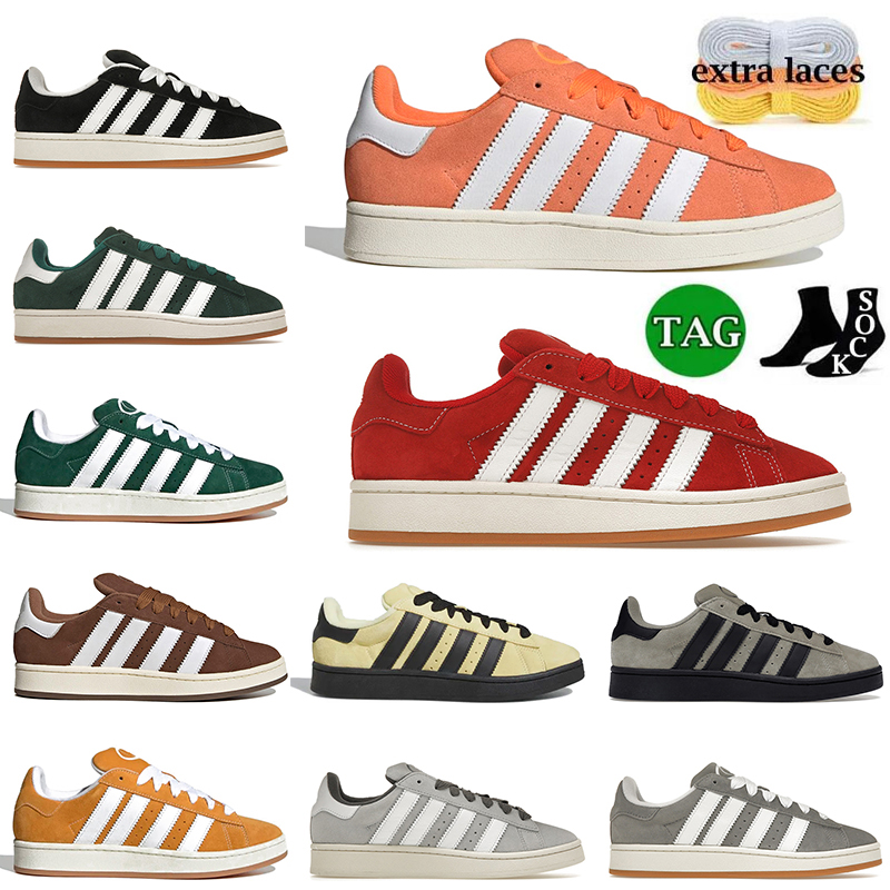 

2023 Campus 00s Shoes For Mens Women Original OG Sneakers Core Black Better Scarlet Cloud White Dark Green Grey Luxury Plate-forme Trainers Outdoor Jogging EUR 36-45, Color (19)