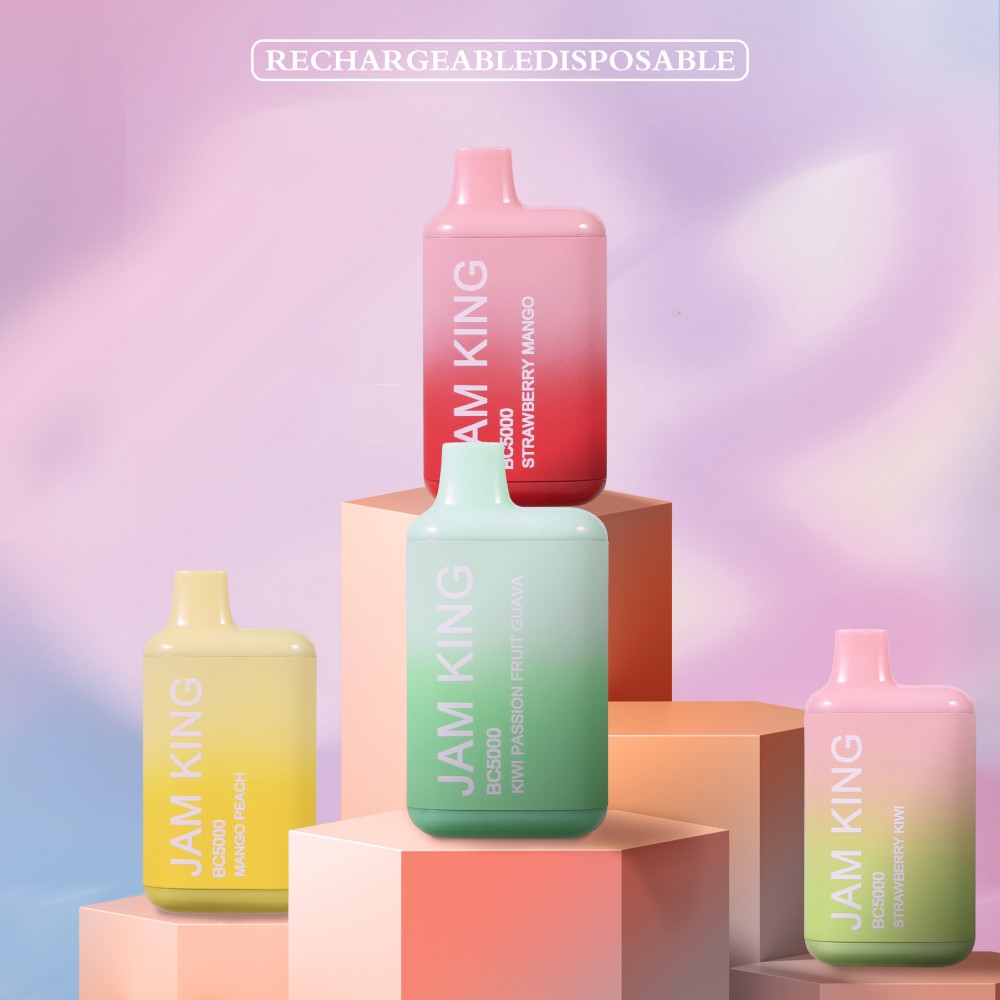 

Original Jam King bc5000 Disposable Vape Pen E cigarette china 13ml Prefilled Starter Kit 650mAh Rechargeable Vapes 12 flavors 50mg Wholesale Tornado 7000 8000