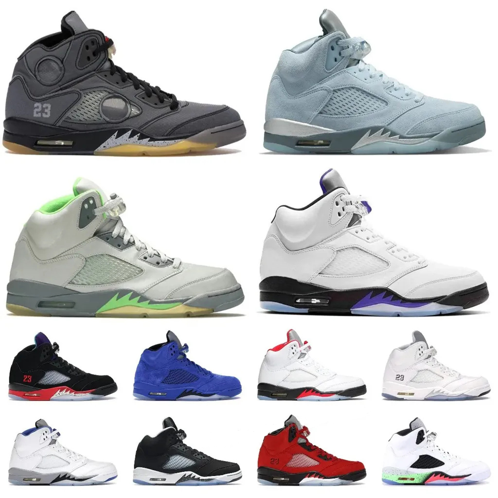 

Jumpman 5 5s Mens Basketball shoes dampingUNC University Blue Raging Bull Bluebird Aqua Fire Red Green Bean Easter Sail men trainers sports sneakers 40-47, *5