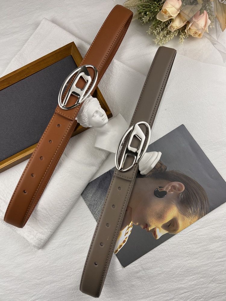 

Belts Fashion Diesel Top Quality Belt Buckle Cowhide Men Women Solid Waistband Unisex Designer Belt Diesels Belts, No box