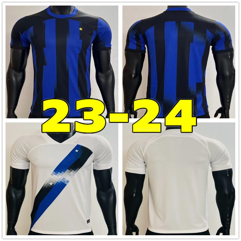 

23 24 LUKAKU soccer jerseys BARELLA CORREA INTERS DZEKO GIROUD IBRAHIMOVIC LAUTARO MILANS THEO BRAHIM football shirt 2023 2024 uniforms men kids kits sets, Home