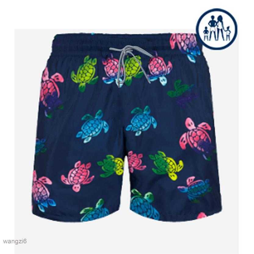 

Vilebrequin Spandex Shorts Swimwear Ultra-light and Packable Ronde Des Tortues Aquarelle Casual QF9V, C9
