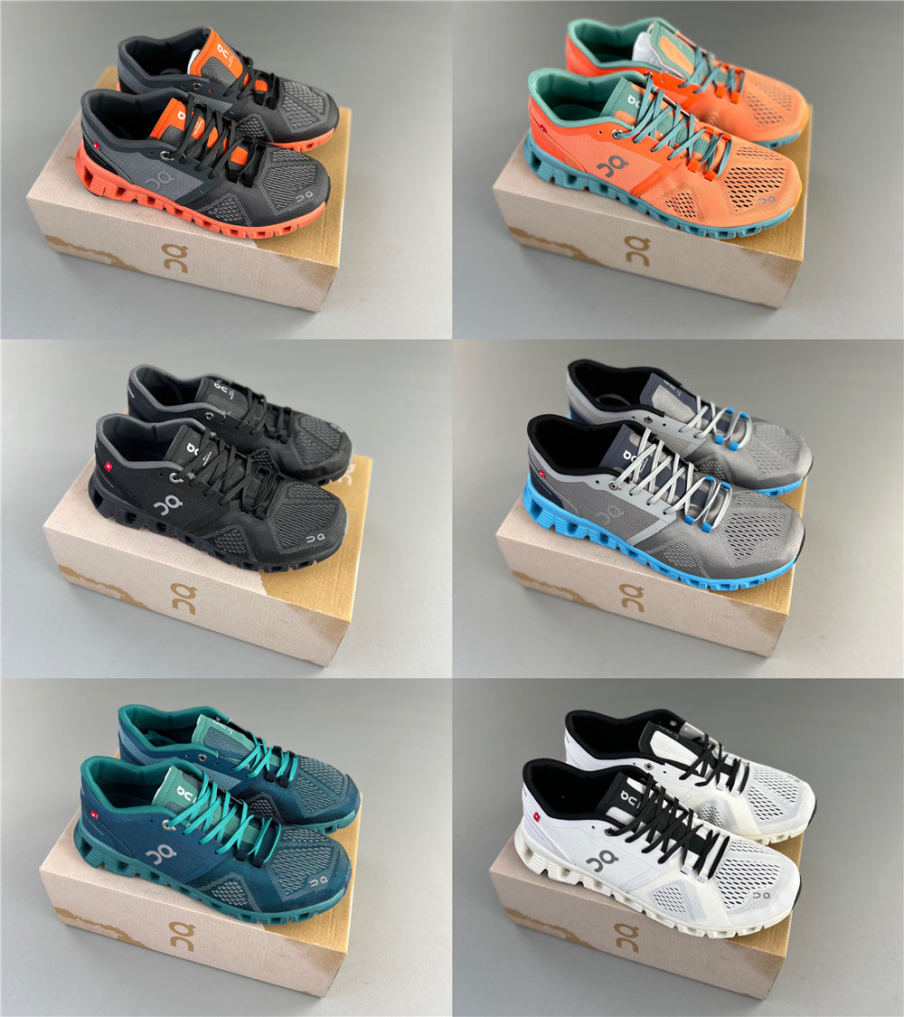 

Cloud On Running Shoes Men Black White Women Rust Red Designer Sneakers Swiss Engineering Cloudtec Breathable Mens Womens Sports Trainers Size -45