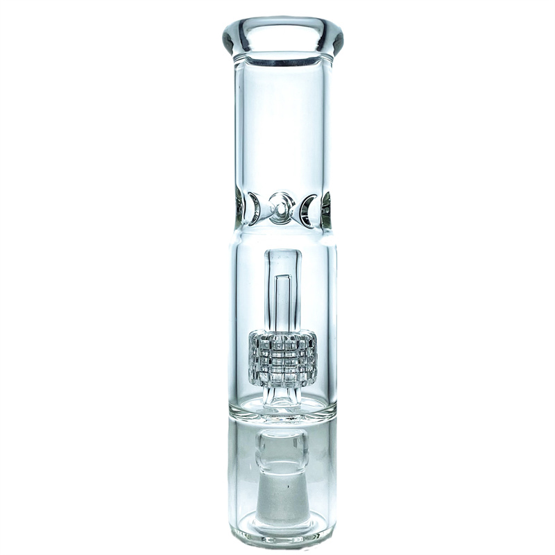 

8.8-inch straight tube atomization bubbler accessory with a tire filter and 18mm internal threaded joint