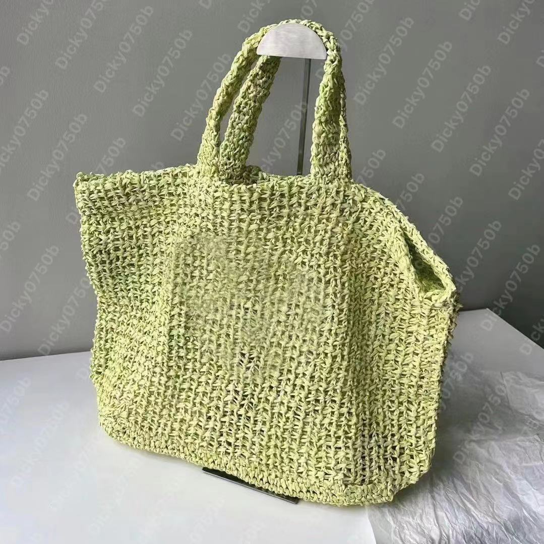 

Straw bag Designer tote bags Women Raffia handbag summer beach bag petit sac Luxury Handbags Knitting Hand Shoulder holiday beach Crochet purse totes dicky0750, Pink