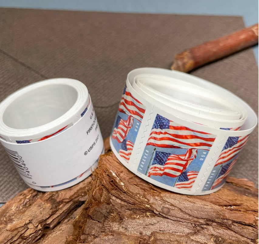 

Stamps Stickers U.S. Flag Postal Mailing 1st Class for Envelopes Letters of Invitations Party Love Valentines Graduation Announcement, Us stamps