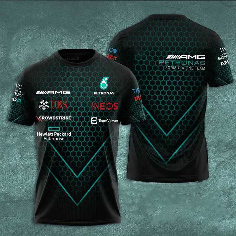 

Men's T-Shirts 2023 Summer AM Petronas F1 Sports T-Shirt Men Women 3D Printed Breathable Casual Formula One G T-Shirt Plus Size 6XL
