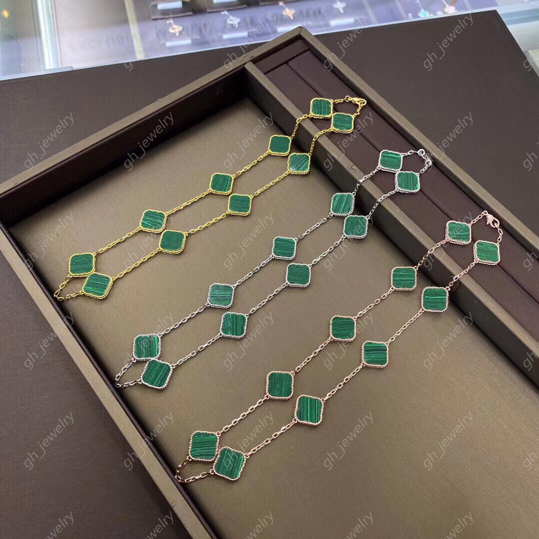 

Fashion Classic Style 4/Four Leaf clover necklace 18k gold Mother-of-Pearl Diamond luxury designer necklace for women party engagement lovers gift jewelry