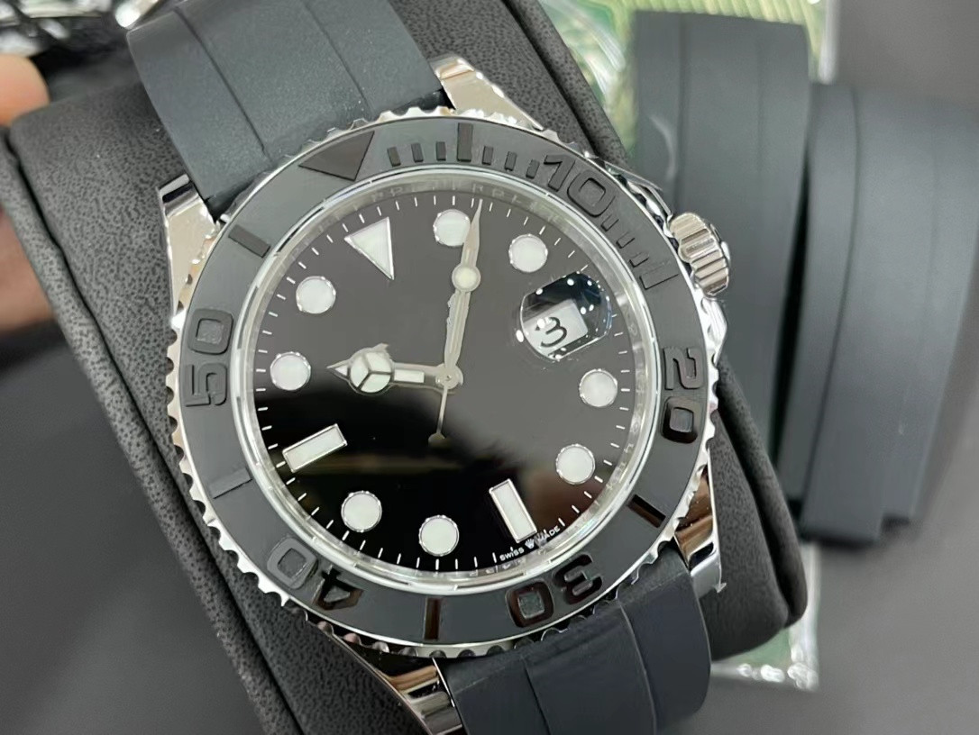 

Mens Watch AAA Master Ceramic Bezel 904L Stainless Steel Strap Automatic Mechanical Watch 2813 Movement Wristwatch Sapphire, Ivory