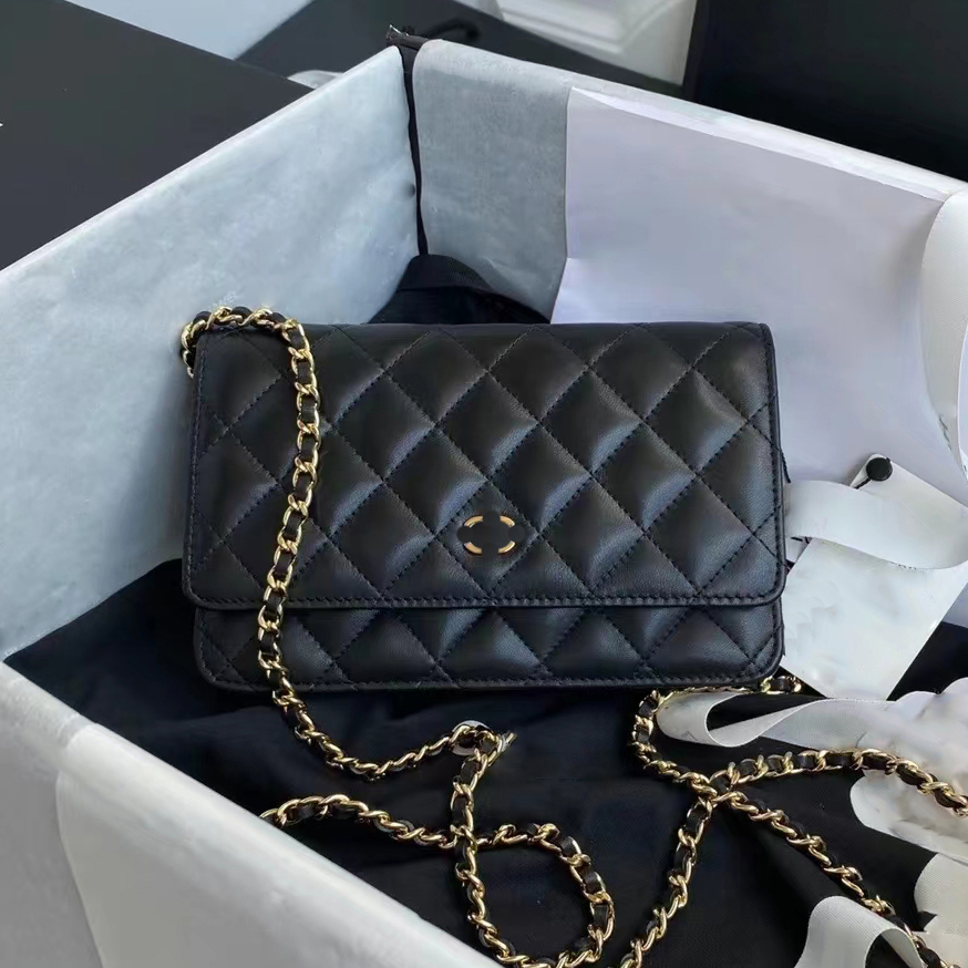 

Designer Handbag Shoulder Chain Bag Channel Clutch Flap Totes Bags Wallet Check Velour Thread Purse Double Letters Solid Hasp Waist Square Luxury Handbags, #10