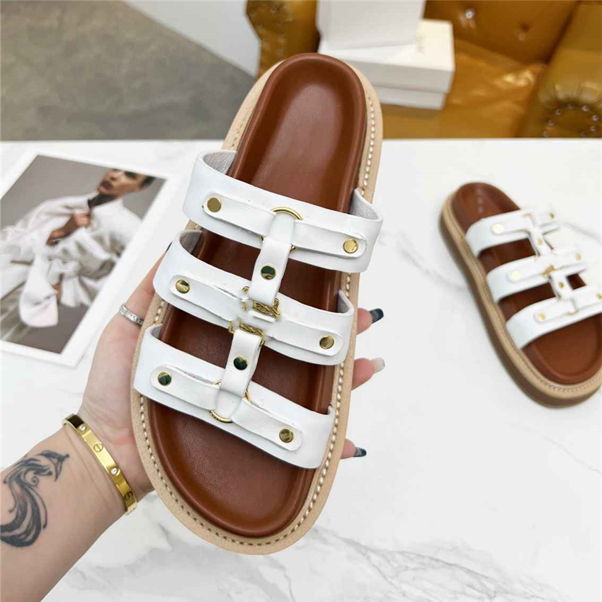 

Fashion Women's Sandals 2023 Celinity Luxury Brand Letter Logo Summer Women's High Heels Men's Casual Student Flats 02-03