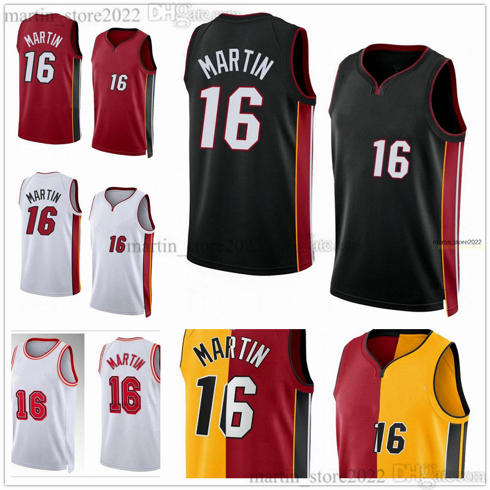 

Caleb Martin 16 Basketball Jerseys Mens Women Youth 2023 The Finals, Red (with team logo)