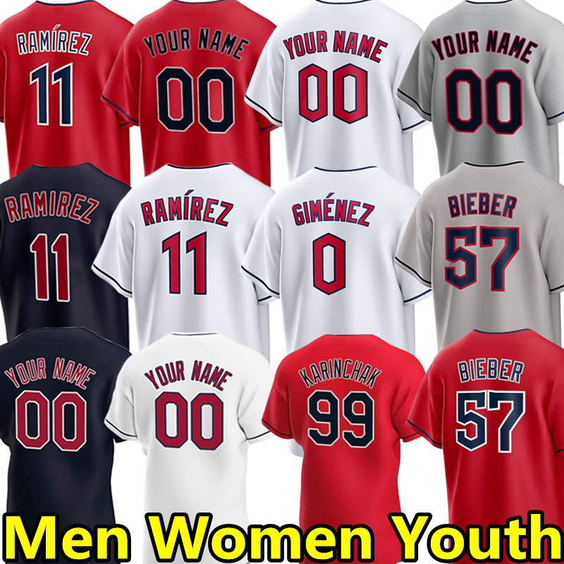 

11 Jose Ramirez Guardians Baseball Jerseys Steven Kwan Andres Gimenez Josh Bell Shane Bieber Myles Straw Amed Rosario Josh Naylor Zach Plesac Men Women Youth Jersey, Men color 6