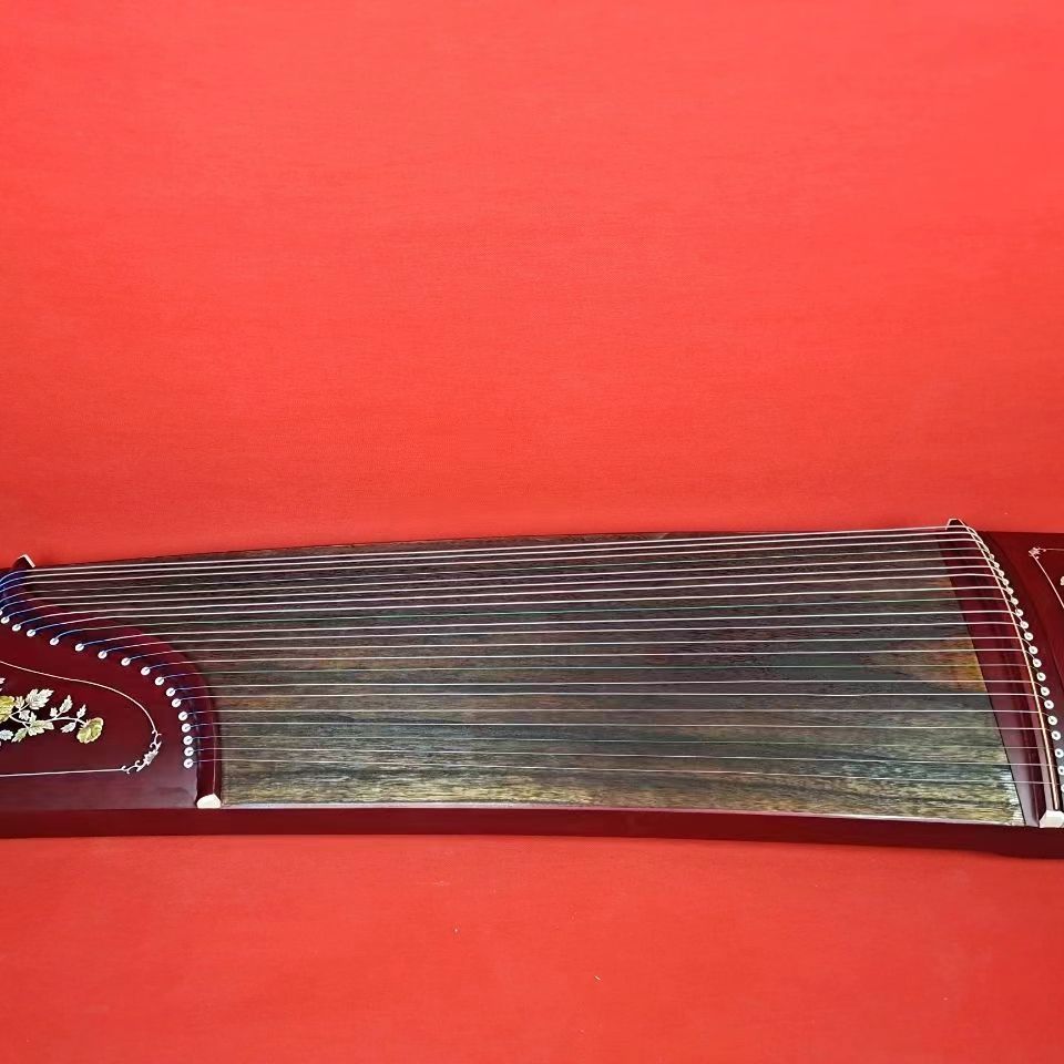 

125 Teaching Beginner Mini Guzheng Tongmu Redwood Black Sandalwood Plain Guzheng