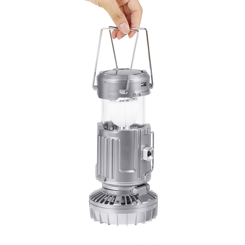 Torches LED Solar Camping Lights Portable with Fan Solar Charge Rechargeable Night Light Hanging Tent Fish Flashlight Multifunction Lamp S24731-image-998851649