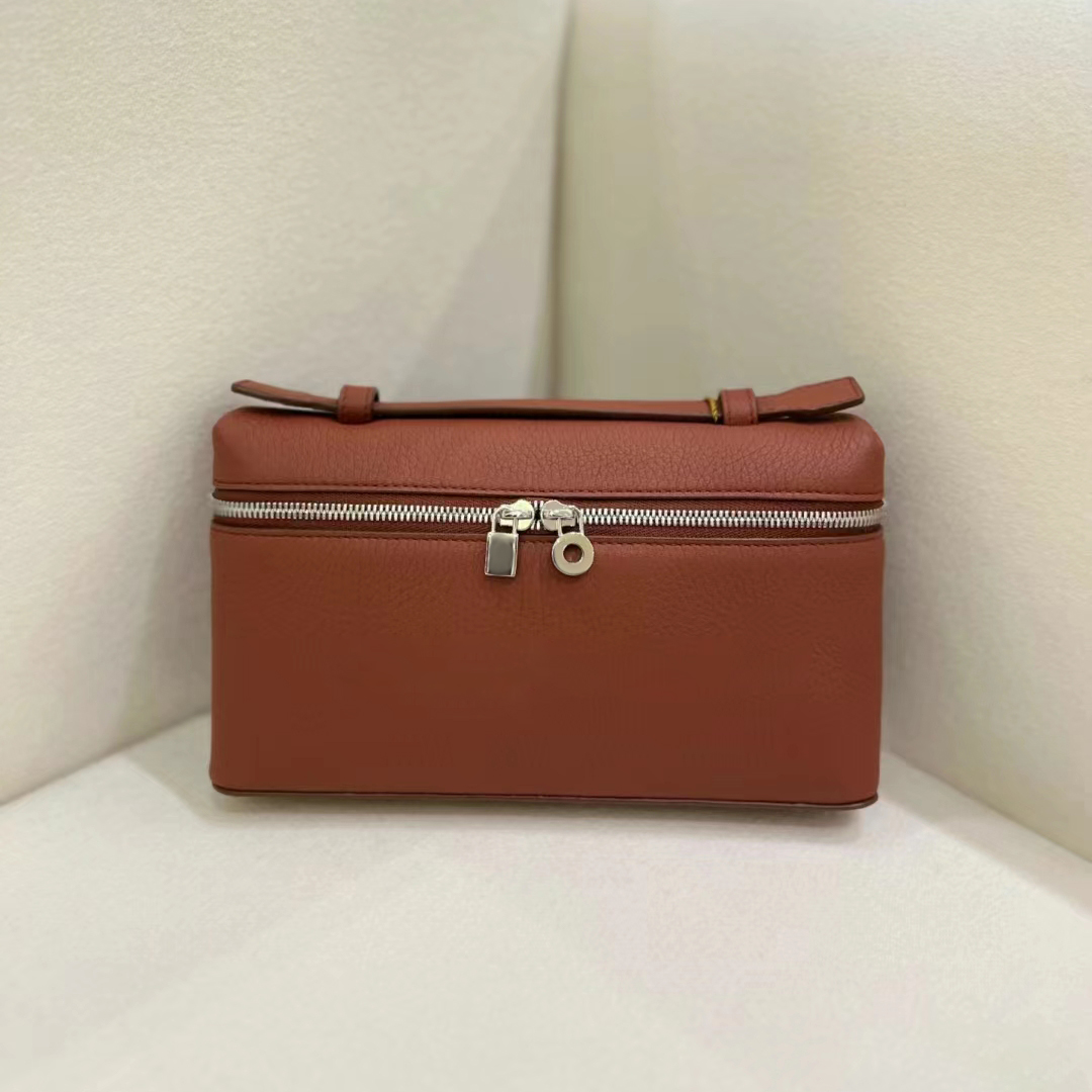 

mirror quality mens Luxury loro piana extra pocket l19 Bag Womens Genuine Leather camera bags handbags crossbody envelope bag designer gym tote Shoulder clutch Bags, Pink