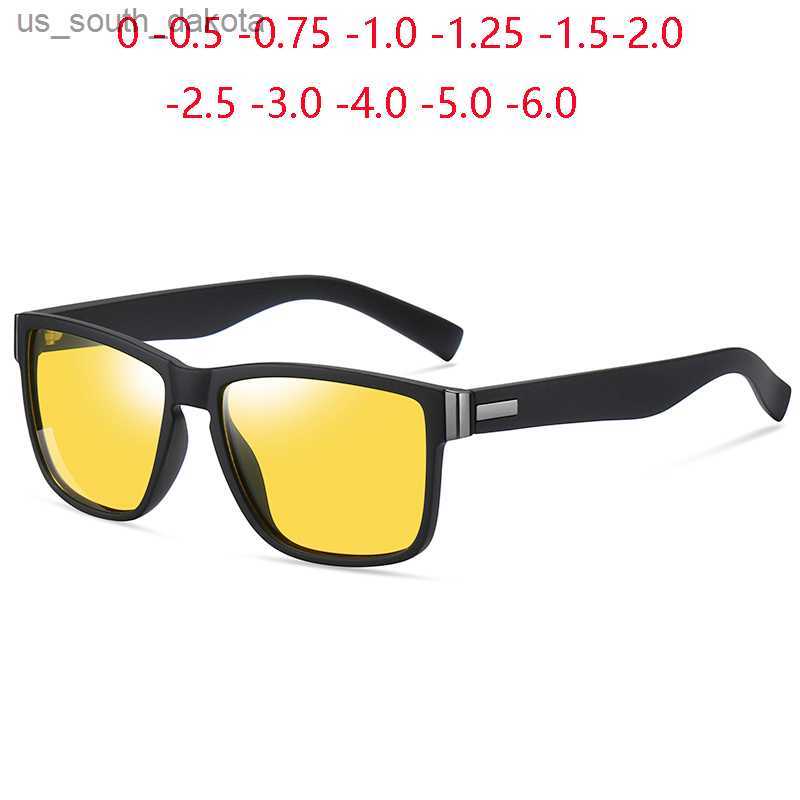 

Sunglasses Outdoor Night Vision Lens Myopia Sunglasses Men Polarized Driving Square Prescription Sun Glasses For Man 0 -0.5 -0.75 To -6.0 L230523