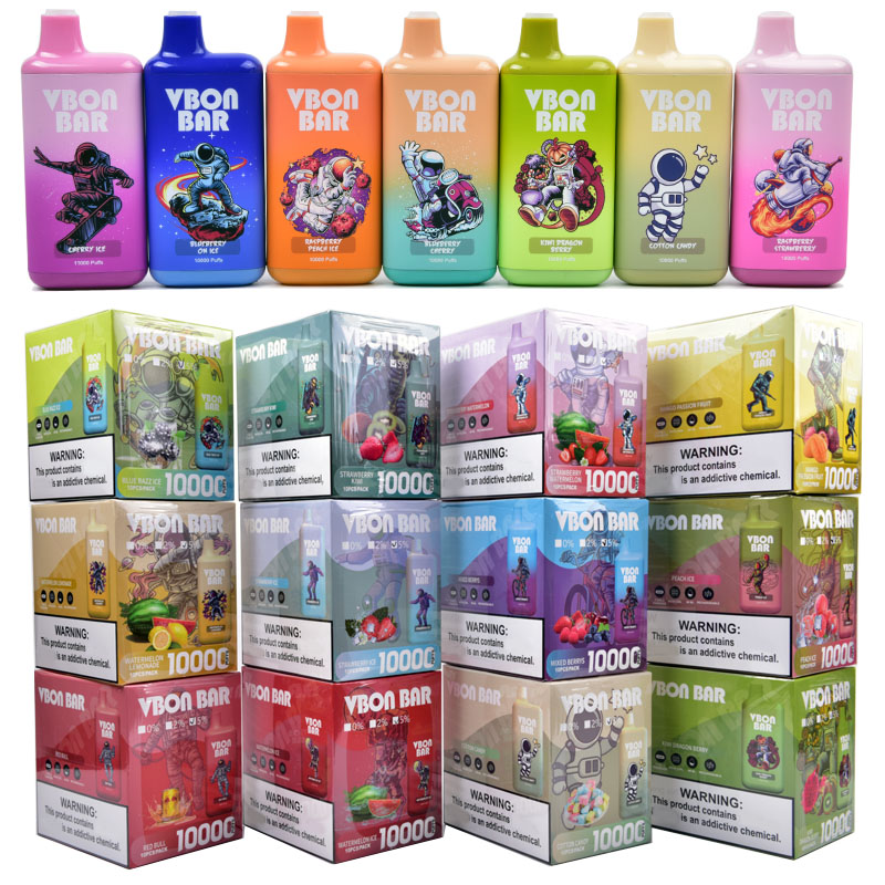 

VBON 10000 Puffs Disposable E-cigarettes 20ml Vape with Mesh Coil Rechargeable Battery 0 2 5% 10K Disposable Vape