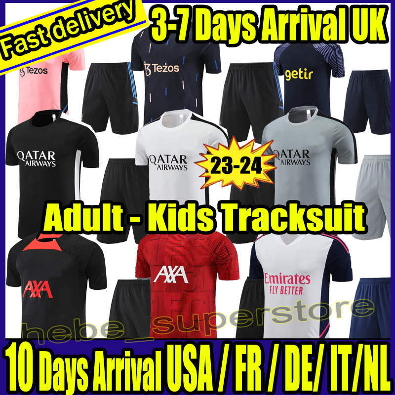 

23 24 Tracksuit football training suit MBAPPE GAKPO Darwin tracksuit soccer PSGs Utd Sancho Antony ArSen SaKa SON Survetement Maillots de Foot Enfants Chandal Kit, Lwp