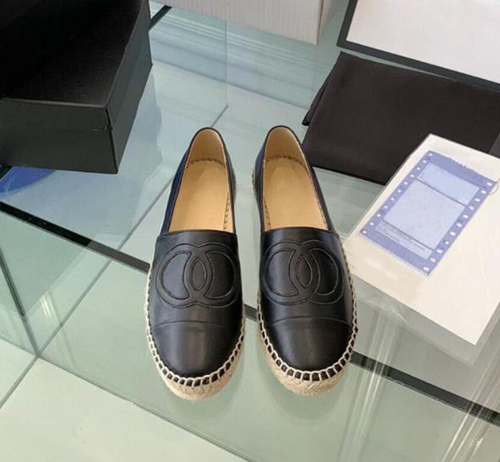 

Designers Casual Women Shoes Espadrilles Summer Luxurys ladies flat Beach Half Slippers fashion woman Loafers Fisherman canvas Shoe, #17