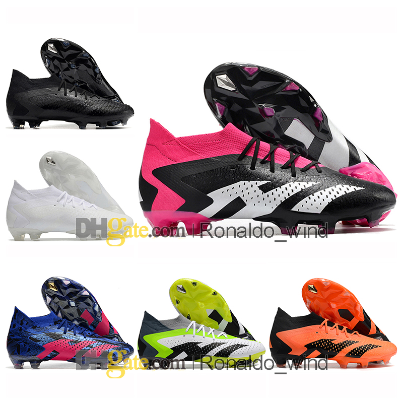 

Gift Bag Mens High Ankle Football Boots Predator Accuracy FG Firm Ground Cleats POGBA Predator Accuracy.1 Leather Soccer Shoes Top Outdoor Trainers Botas De Futbol, Color 4